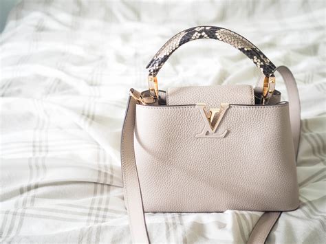 sac capucine de louis vuitton|Louis Vuitton capucines python handle.